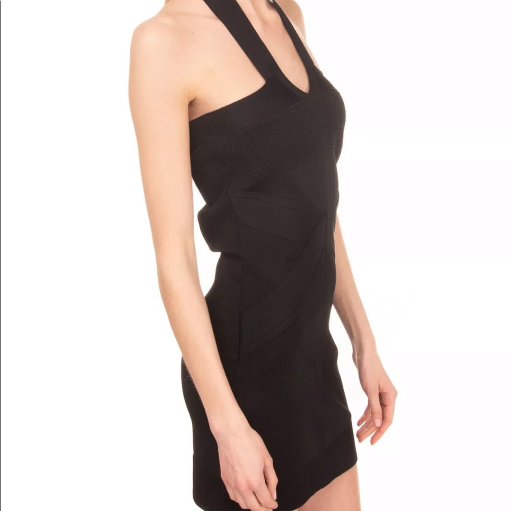 FAITH CONNEXION Bodycon Dress L Black Halterneck